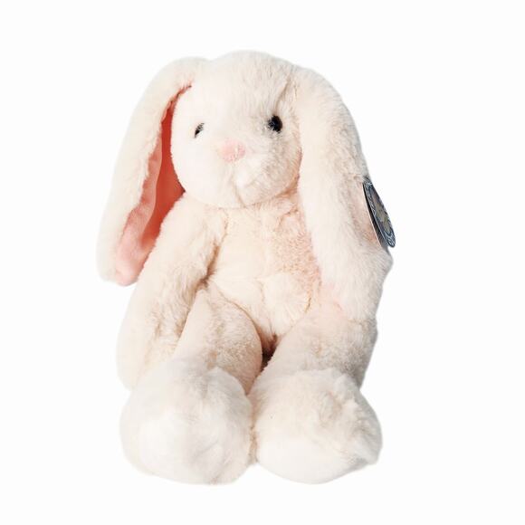 Vermont Teddy Bear Plush Bunny Rabbit Stuffed Animal Pink Ears Nose Excellent - Picture 1 of 10